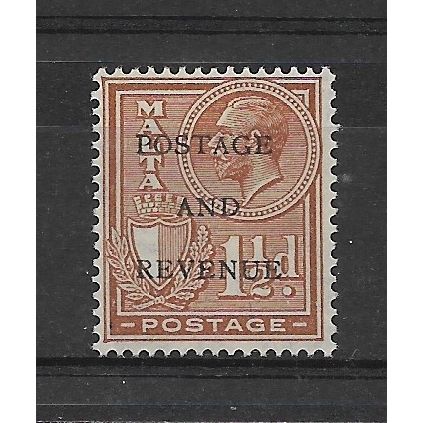Malta.SG178 1 1/2d Chestnut.Mounted Mint.Sept18
