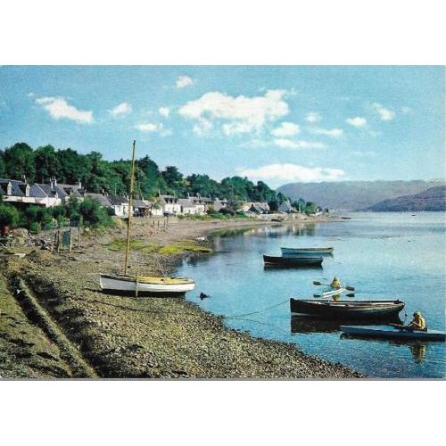 Lochcarron, Ross-shire, Highland - Dixon postcard c.1960s