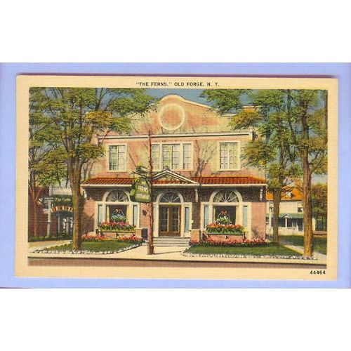 New York Old Forge The Ferns Street Scene Front View Small Old Stone Build~92