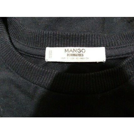 Mango Womens girls Size small Sweatshirt Black