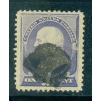 Used 212 1c Benjamin Franklin Very Fine M01497