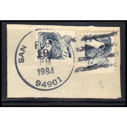 Used 1949 20c Bighorn Ram (2) San Rafael, CA. BPS E0120