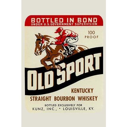 Old Sport Kentucky Straight Bourbon Whiskey 20 x 30 Poster