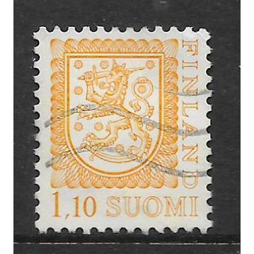 FINLAND 1975 NATIONAL ARMS 1M.10 YELLOW SG 873 FINE USED
