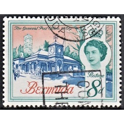 BERMUDA, 1962-68 8d General Post Office, SG 169 (Scott 181), used.