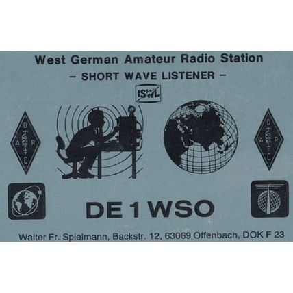 Offenbach German Amateur Radio Station QSL Postcard