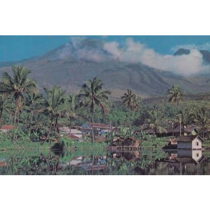 Cipanas Garut Jawa Barat Indonesia Indonesian Aerial Birds Eye Rare Postcard