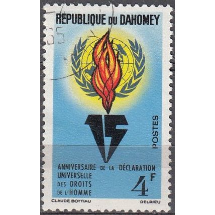Dahomey 1963 Michel 229 O Cote (2001) 0.20 Euro Déclaration Universelle Homme