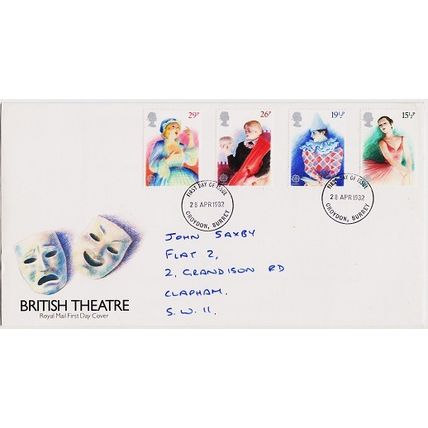Great Britain. FDC 1982 British Theatre. Used
