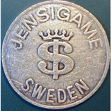 Nevsky Melody. $1 Casino Token. St Petersburg, Russia. P54.