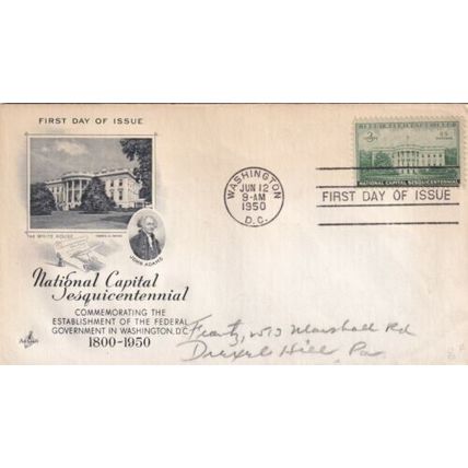 United States 1950 National Capital Sesquicentennial FDC Washington DC cancel