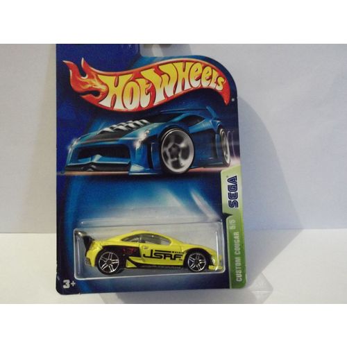 hotwheels custom cougar (sega) 114 (yellow) boxed good condition