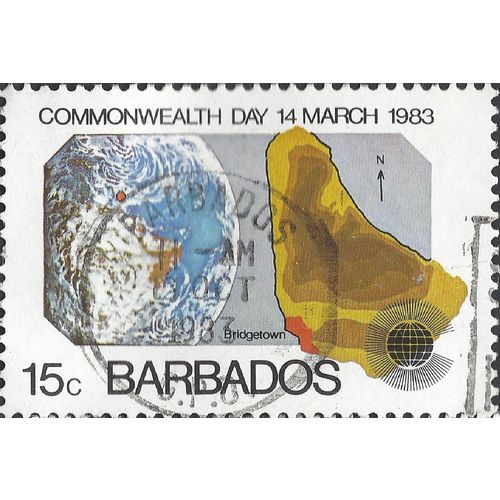 BARBADOS, Commonwealth Day, grey 1983, 15c