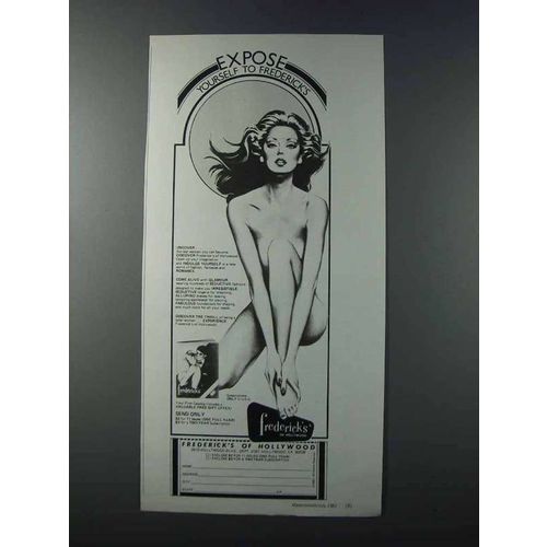 1981 Frederick's of Hollywood Lingerie Ad - Expose