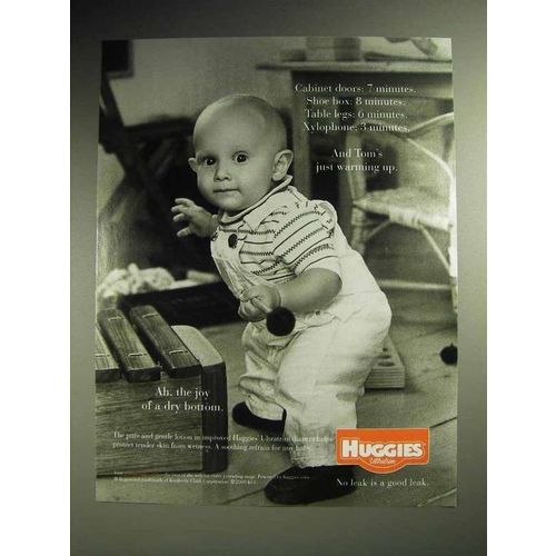 2001 Huggies Diapers Ad - Cabinet Doors: 7 Minutes