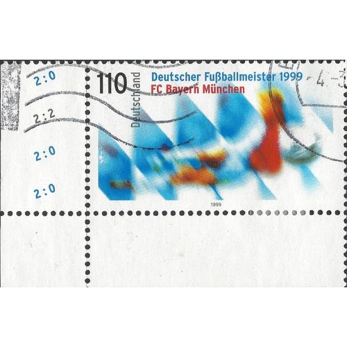 GERMANY, Bayer Munich Football Champions, blue 1999, 110pf