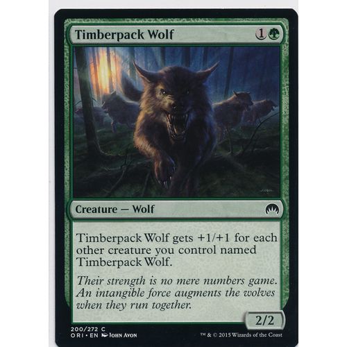 Magic the Gathering MTG Origins 200/272 Timberpack Wolf