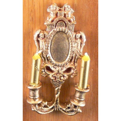 1:12th Doll Dollshouse 2 Candle Wall Sconce