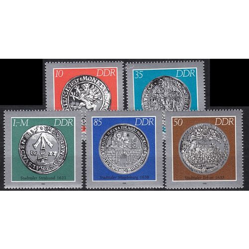GERMANY DDR [1986] MiNr 3040-44 ( **/mnh ) Münzen