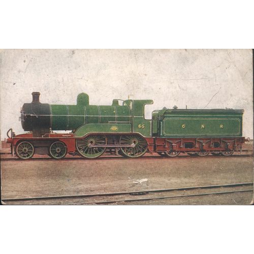 Antique Photochrom Co. Ltd. Postcard - G.N.R. Express Passenger Engine No. 65