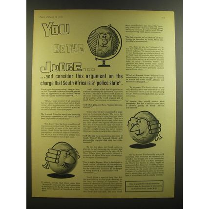 1964 South Africa House Advertisement - You be the judge