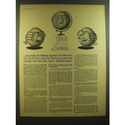 1964 South Africa House Ad - You be the judge