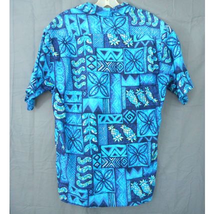 Vintage Volcanic Fashions of Hawaii Men's Large Shirt Tiki Pineapple Tropical