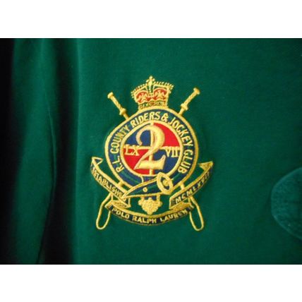Ralph Lauren Polo Zipper-down Sweater Jacket, Young Male Medium, Embroidery