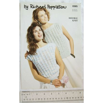 Vintage: Richard Poppleton 0365 ladies summer top, DK