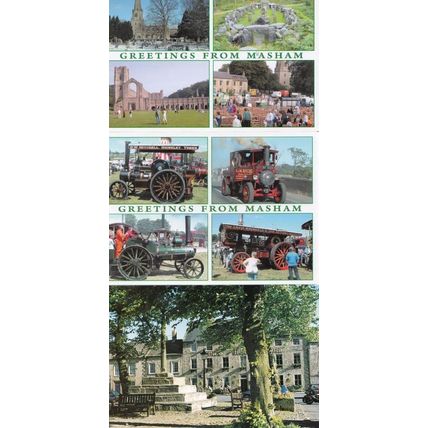 Ripley Castle The Drawing Room & Round Tower Room 4x Postcard s