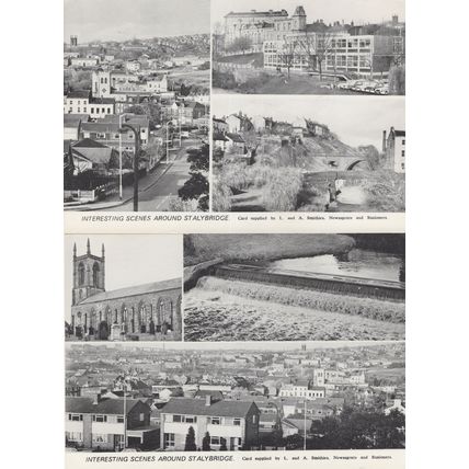 Stalybridge Halifax Yorkshire Housing Estate Aerial 2x Postcard s