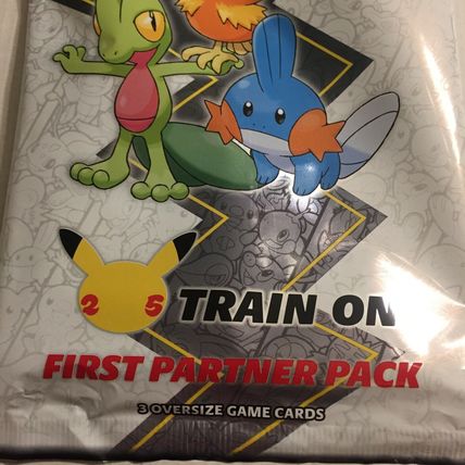 NEW Pokemon 25th Anniversary Aloha First Partner Pack - 3 Large Card & 2 Packs