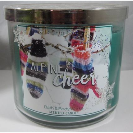 Bath & Body Works 3-wick 14.5 oz Candle balsam cedarwood cranberry Alpine Cheer