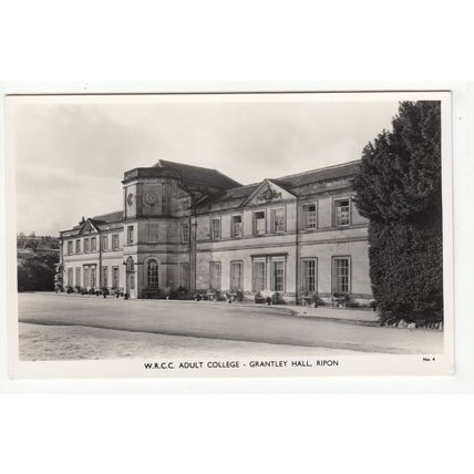 WRCC Adult College Grantley Hall Ripon Postcard RP Ripon North Yorkshire 4