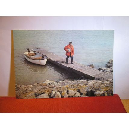 ROYAL MAIL DELIVERY, PIEL ISLAND, BARROW-IN-FURNESS, CUMBRIA unused postcard =