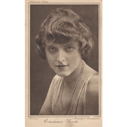 Constance Worth Silent Film Star Old PB Postcard