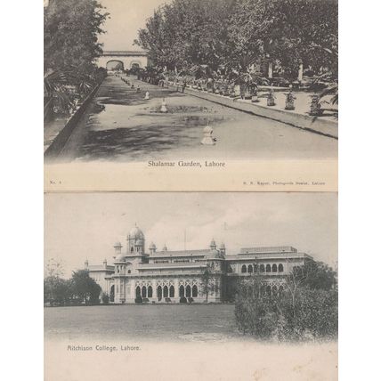 Shalamar Garden Aitchison College 2x Pakistan Old Lahore Postcard s