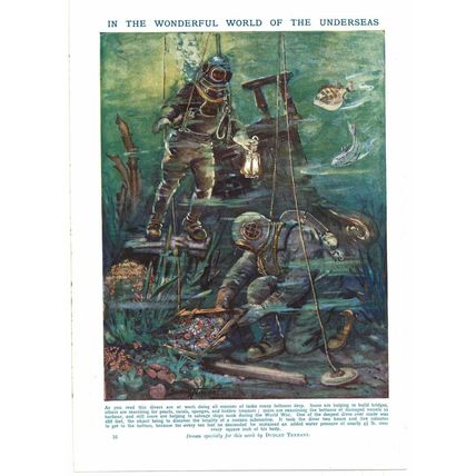 Wonderful Undersea World, Book Illustration (Print), c1925