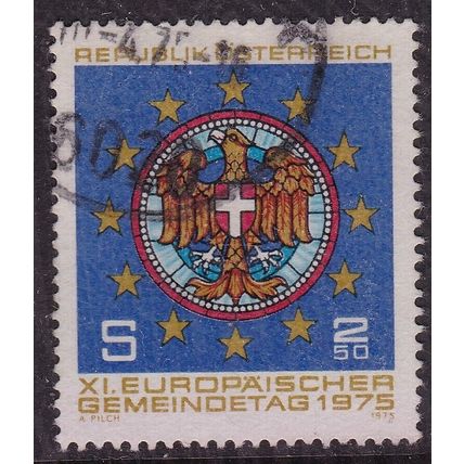 Austria 1975 Stained Glass Window Vienna Town Hall 2.50s Fine Used SG 1733 VGC