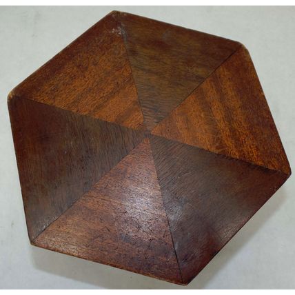 Antique Wooden Jewelry Trinket Sewing Wood Box Inlay Vintage 1800's Velvet Lined