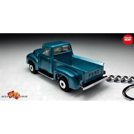 RARE KEYCHAIN BLUE FORD F F100 CUSTOM Ltd Ed. GREAT GIFT or DESK DISPLAY