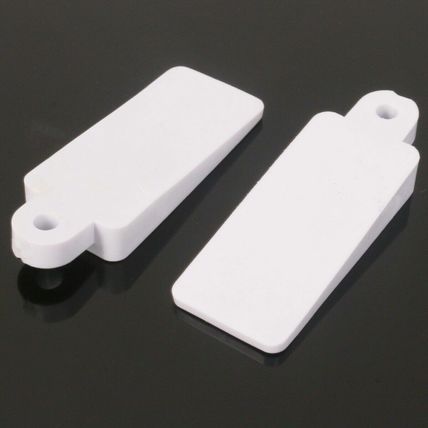SASH WINDOW LIFT 2x Wedge White Rubber Jammer Wedger Stay Stopper Stop Small UK