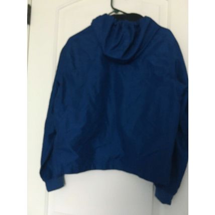 Nike Boys Athletic Full Zip Windbreaker Track Jacket Blue Size Medium