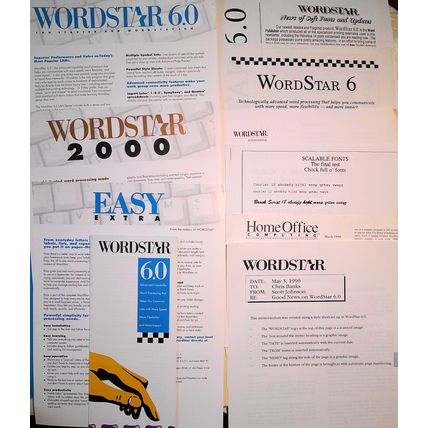 Wordstar Press Kit, 1990 - Brochure and promo literature