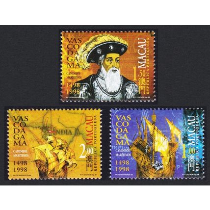 Macao Macau Vasco da Gama 1498 3v 1998 MNH SG#1044-1046 Sc#943-946