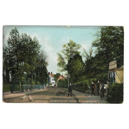Finborough Road, Stowmarket, Suffolk, Postcard.