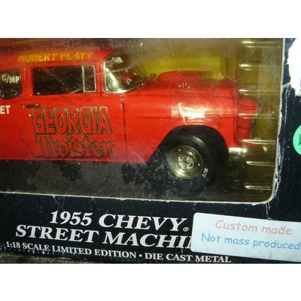1/18 ( ILRWB ) Custom made 1955 Chevy , "Georgia Twister " drag car ,