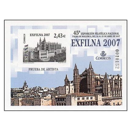 Spain 2007 [PAR] Proof Exfilna 2007. Cathedral of Mallorca (NS)