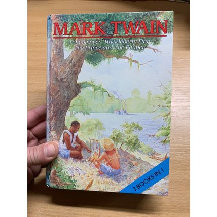 1978 MARK TWAIN "TOM SAWYER/HUCK FINN/PRINCE PAUPER" ILLUSTRATED HB BOOK (P4)