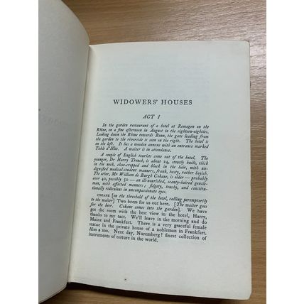 1908 BERNARD SHAW "PLAYS: PLEASANT AND UNPLEASANT" FICTION ANTIQUE BOOK (P3)